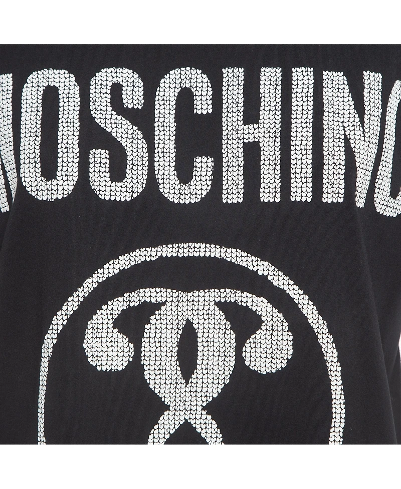 Pre-Owned Moschino Women's Couture Logo Print Cotton Half Sleeve T-Shirt