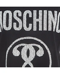 Pre-Owned Moschino Women's Couture Logo Print Cotton Half Sleeve T-Shirt