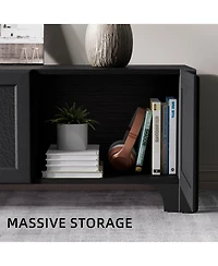 Sugift 3-tier Console Table with Storage Shelves