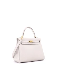 Pre-Owned HERMES Kelly 25 Handbag Light Togo with Gold Hardware