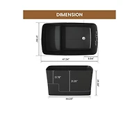 Casainc Freestanding Engineered Stone Bathtub