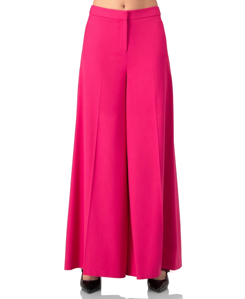 Ivonne Women's Solid Wide-Leg Trousers