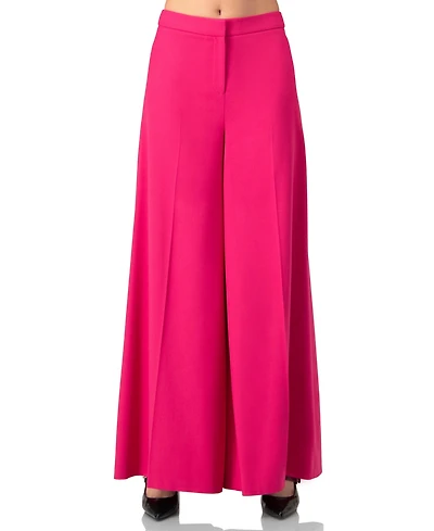 Ivonne Women's Solid Wide-Leg Trousers