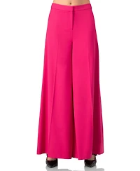 Ivonne Women's Solid Wide-Leg Trousers