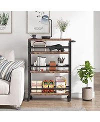Tribesigns Slim Storage Cart, Narrow Rolling Carts with Wheels