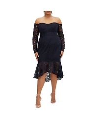 City Chic Women's Athena Lace Dress