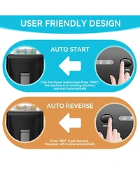 Mondawe 22-Sheet P-4 Heavy Duty Commercial Paper Shredder with 9.24 Gallon Pullout Bin