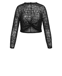 City Chic Women's Swirl Frankie Top