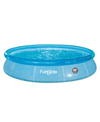 Funsicle 12'x30" Sea-Thru QuickSet Inflatable Ring Top Outdoor Above Ground Pool