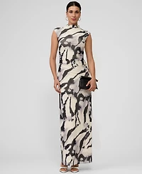 Rachel Roy Women's Nina Mock-Neck Mesh Dress