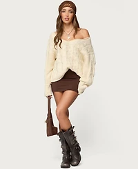 Edikted Women's Aisha Low Rise Mini Skirt