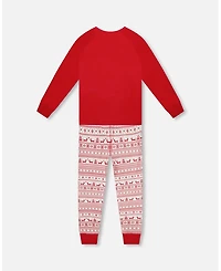 Deux par Women's Cotton Two-Piece Pajamas Fairisle - Adult
