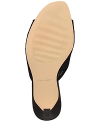 Nine West Women's Kiscop Lace Slip-On Stiletto Sandals