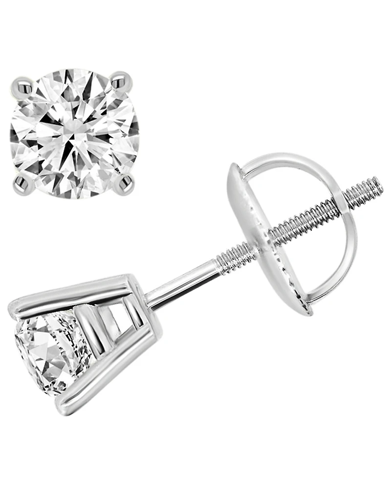 Macy's Diamond Stud Earrings (1 ct. t.w.) in 14k White Gold