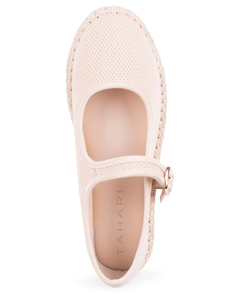 Tahari Women's Willow Mary Jane Espadrille Flats