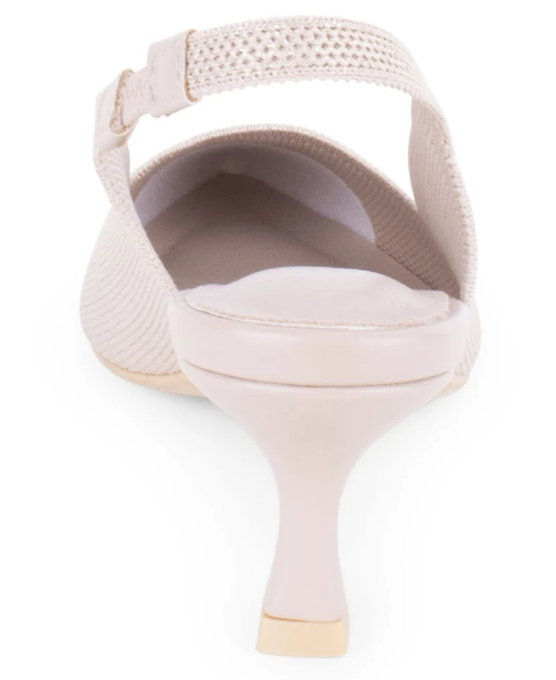 Tahari Women's Zurich Kitten Heel Slingback Pumps