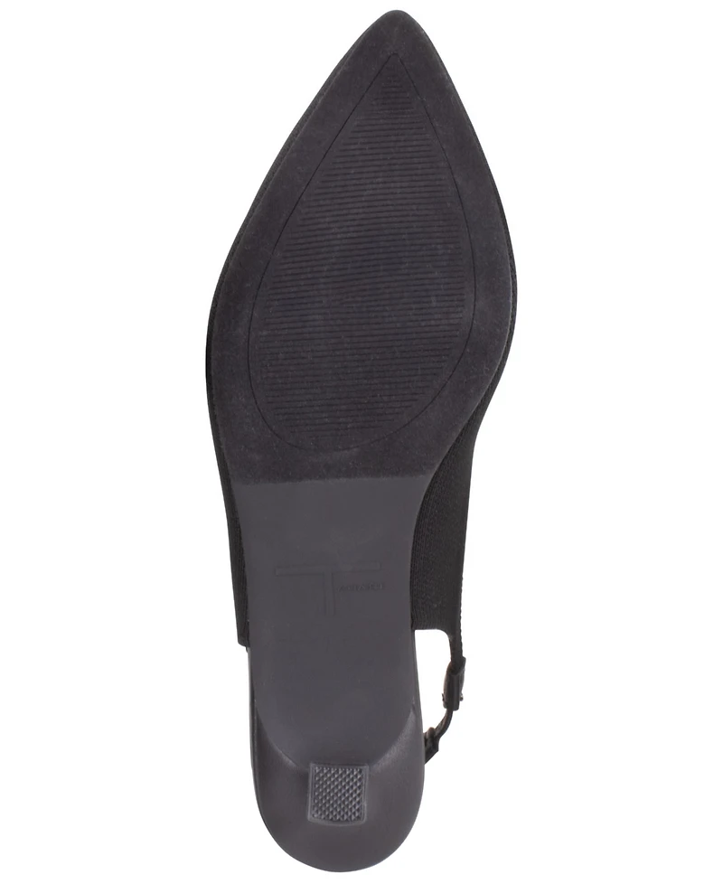 Tahari Women's Zurich Kitten Heel Slingback Pumps