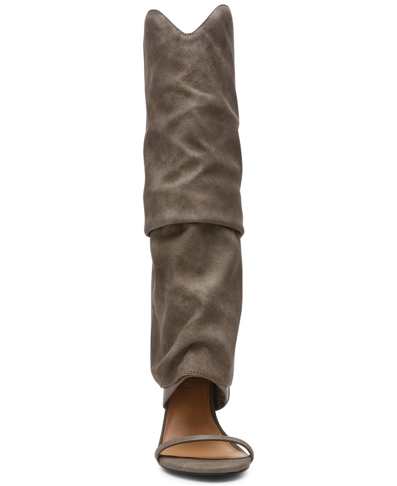 Steve Madden Women's Ravine Cuffed Knee High Stiletto Heel Boots