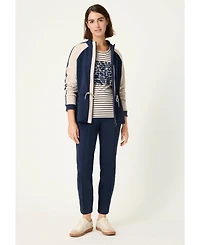 Olsen Women's Stripe & Placement Print T-Shirt