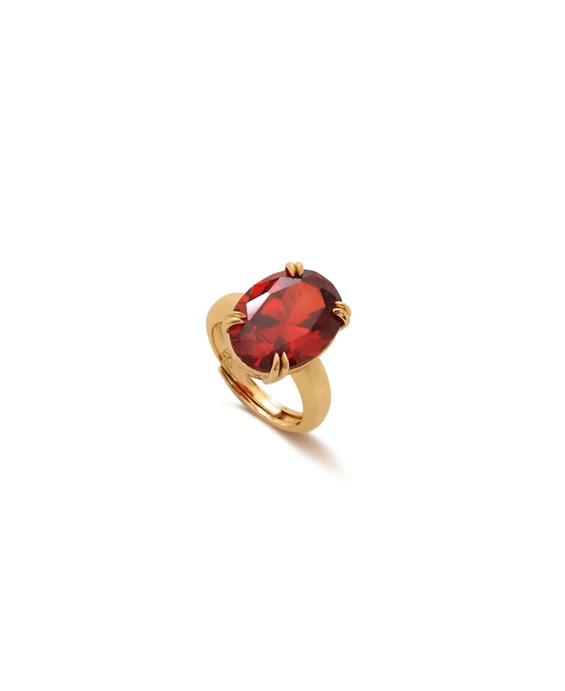 Retro Chic Cherry Glow Ring