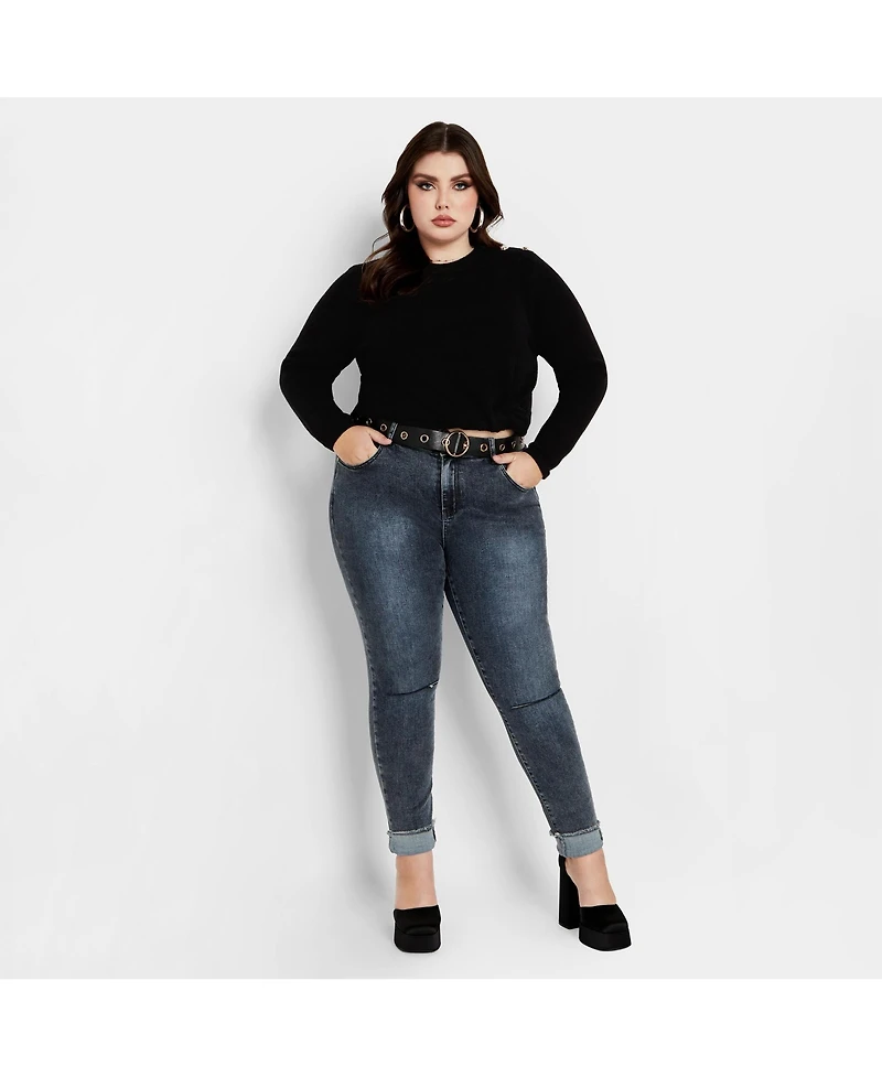 City Chic Plus Royal Sweater