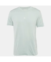 Pre-Owned Givenchy Men's Logo Embroidered Cotton Crew Neck T-Shirt