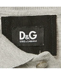Pre-Owned Dolce & Gabbana Men's Cotton Pique Polo T-Shirt