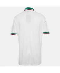 Pre-Owned Dolce & Gabbana Men's Logo Embroidered Pique Polo T-Shirt