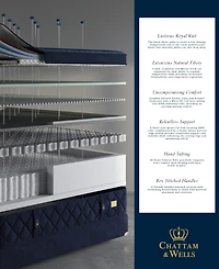 Chattam & Wells Roma 16" Luxury Firm Euro Pillow Top Mattress, Queen