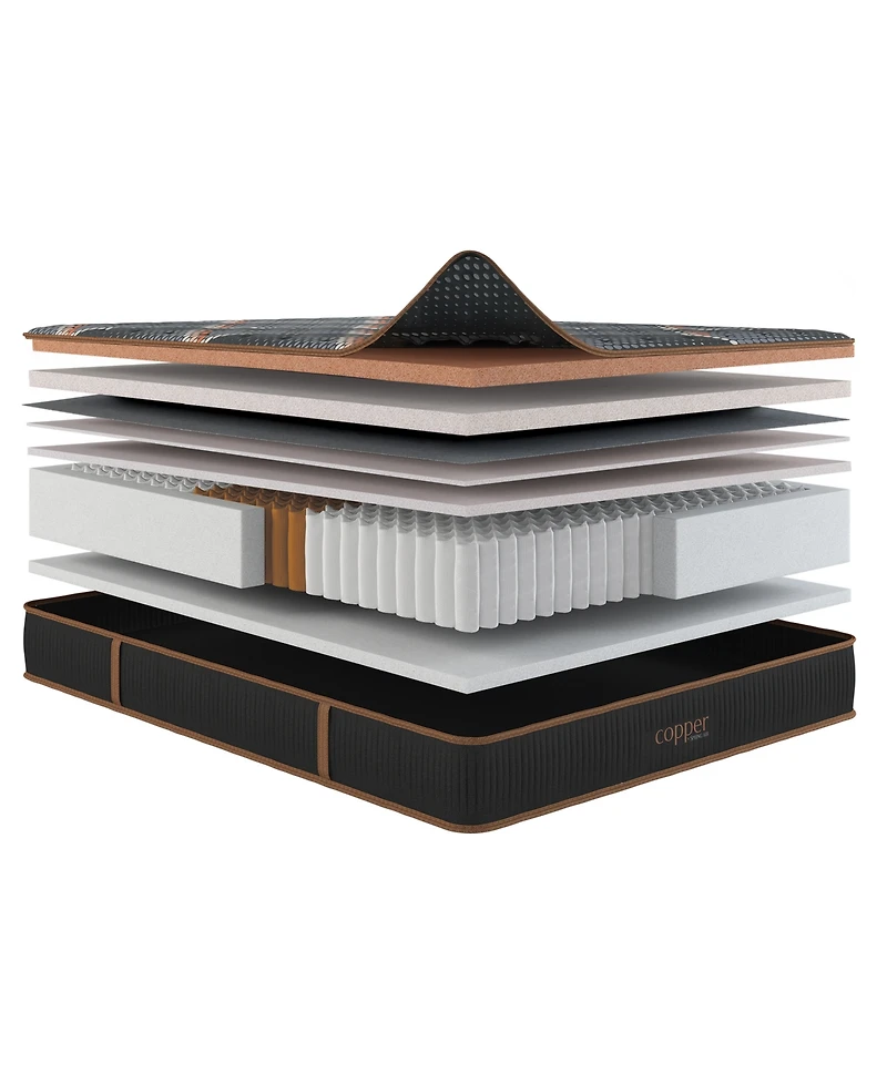 Spring Air Copper Hybrid Quilted 13.5" Firm Tight Top Mattress, Twin Xl