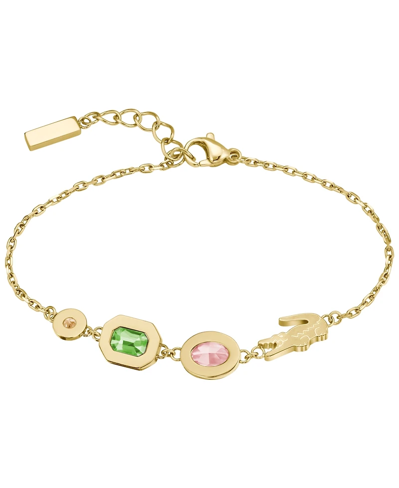Lacoste Deva Gold-Plated Stainless Steel Bracelet