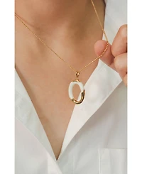 Retro Chic Time Ripples Pendant Necklace