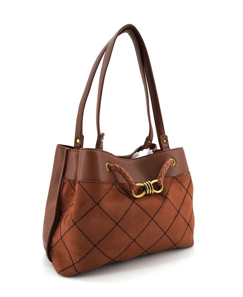 Like Dreams Velvet Bow Knot Medium Tote Bag