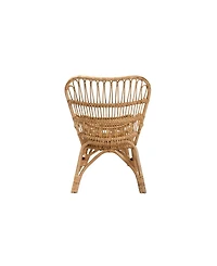 Boxton Studio Earvin 2-Pc. Rattan Bohemian Armchair and Footstool Set