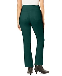 Woman Within Women's Tall Flex-Fit Pull-On Bootcut Gap-Free Stretch Denim Jeans
