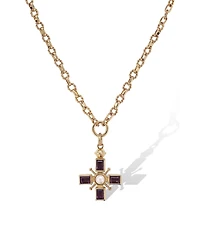 Retro Chic Byzantine Cross Necklace