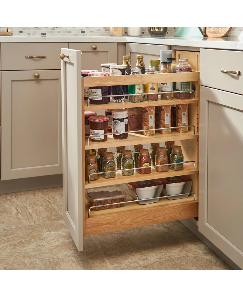 Rev-a-Shelf 7.25'' Pullout Kitchen Cabinet Organizer Soft-close, 448-bcsc-6C