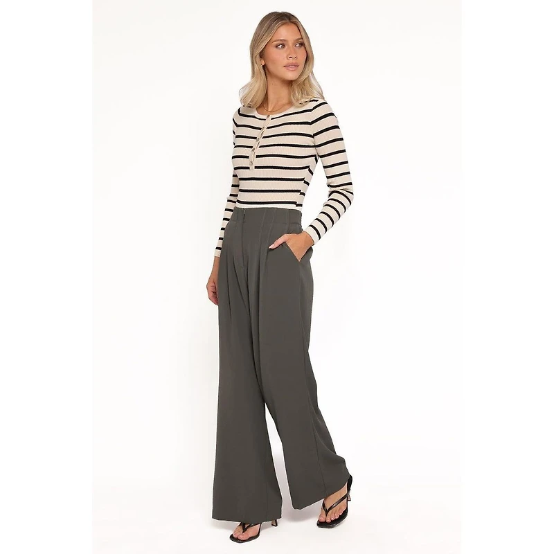 Petal and Pup Women's Hayden Pleated Wide Leg Pant