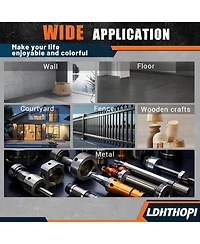 Ldhthopi Cordless Paint Sprayer, 1000W Hvlp System, 1200ml, 5 Copper Nozzles, Dual Batteries, Lightweight for Furniture & Home Projects