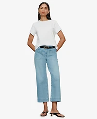 Sanctuary Women's The Marine Comfort-Stretch Wide-Leg Jeans