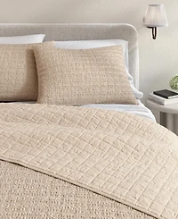 Linery & Co. 3-Pc. 100% Cotton Honeycomb Waffle Garment Washed Quilt Set