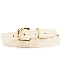 Steve Madden Women's Faux Suede 3-Pc Wide Reversible Belt