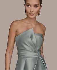 Donna Karan New York Women's Strapless Asymmetrical Ball Gown