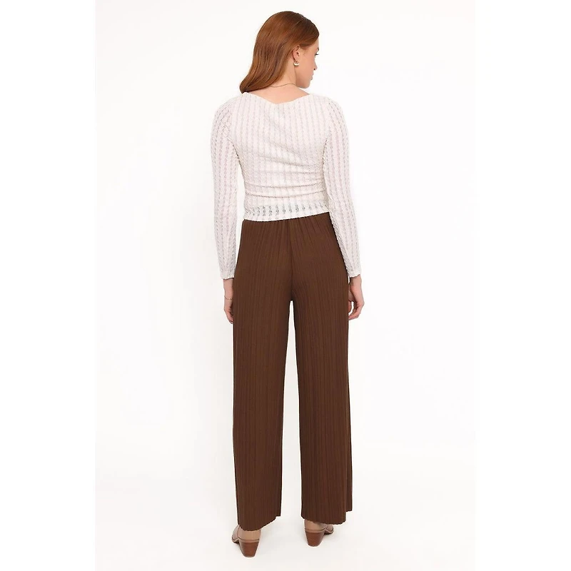 Petal and Pup Women's Davis Pleated Knit Pant