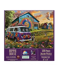 SunsOut Hippie House 500 piece Jigsaw Puzzle for Adults