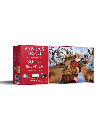 SunsOut Santa's Treat 300 piece Jigsaw Puzzle for Adults Christmas