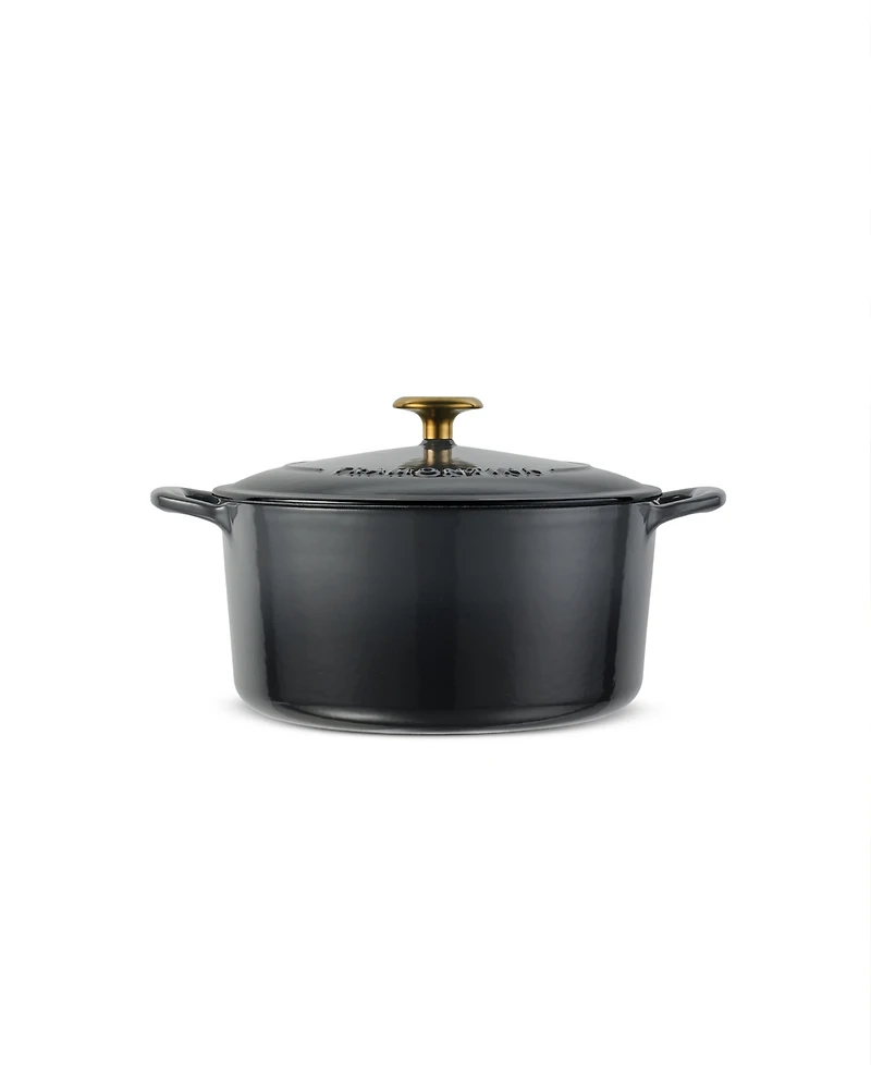 Tramontina Bestow Enameled Cast Iron 5.5-Quart Round Dutch Oven Pot with Lid