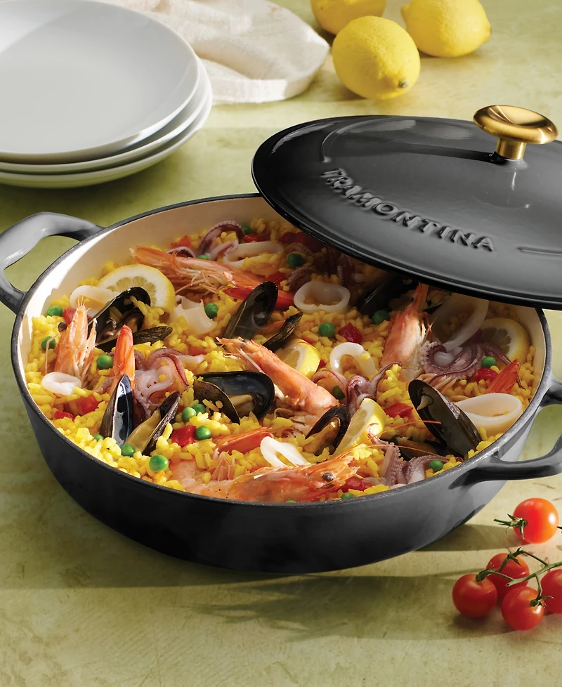 Tramontina Cast Iron 4-Quart Braiser with Lid