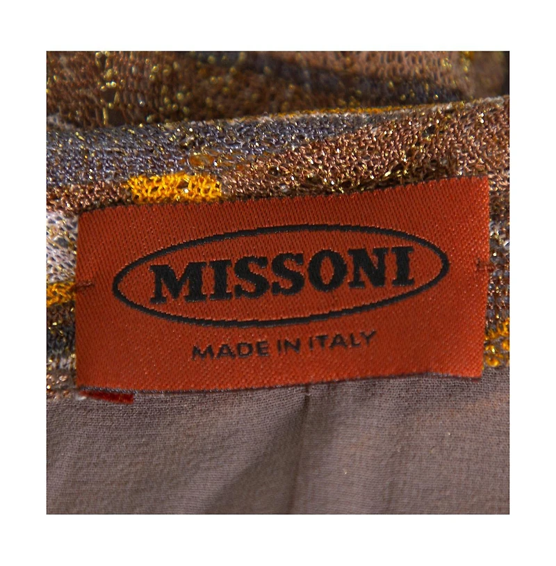 Pre-Owned Missoni Women's Multicolor Lurex Knit Bead Embellished Tunic