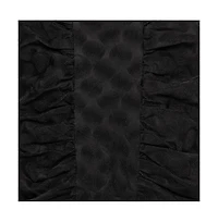 Pre-Owned Dolce & Gabbana Women's Black Jacquard Draped Detail Pencil Skirt